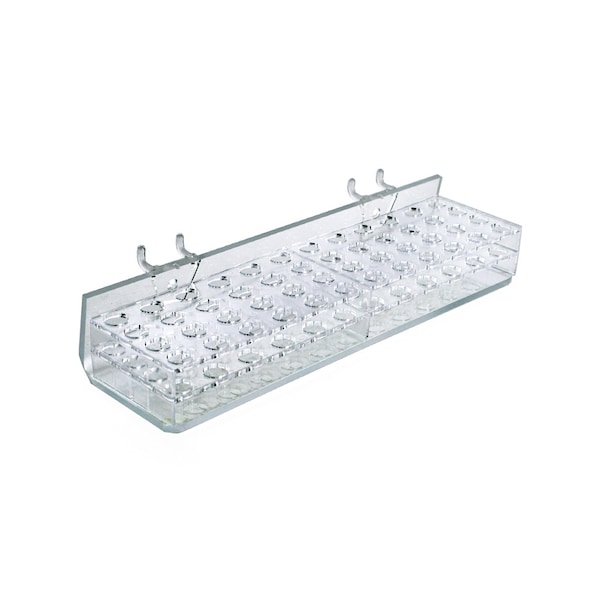 48-Compartment Tray - round slot .5" x .5", PK2